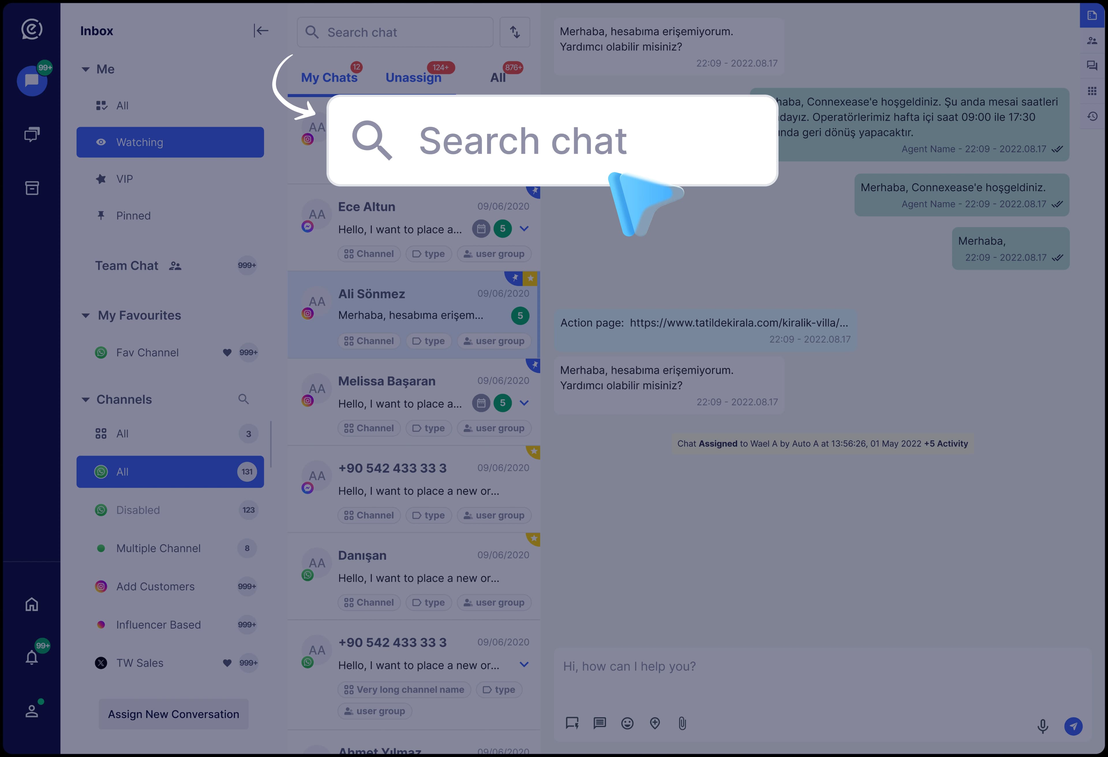 Message Search Feature